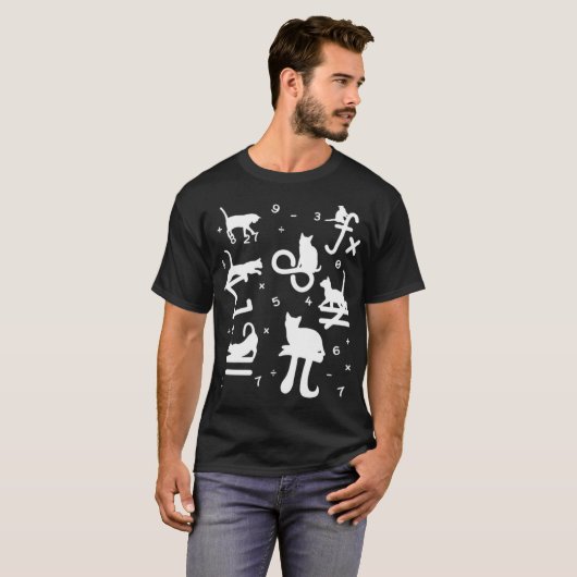 T-shirt Mathematician Math Funny Cat Lover thelwell martin (Devant entier)