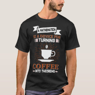 T-shirt MATHÉMATICIEN Amateurs de café MATH cheval Geek di