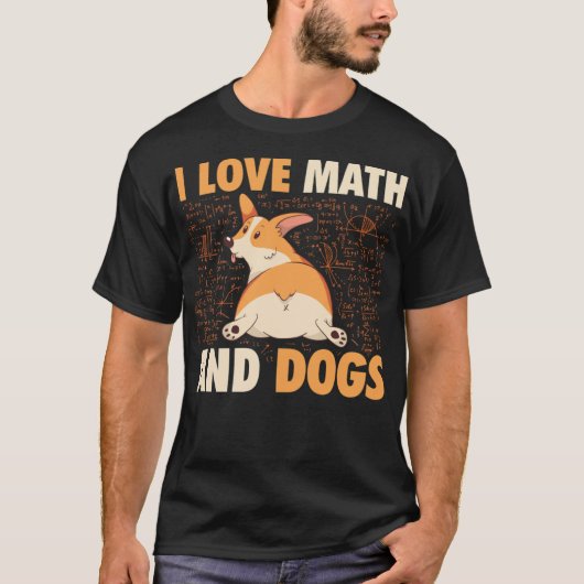 T-shirt Mathématicien Chiens mathématiques enseignant Chie (Devant)