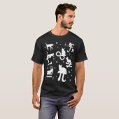 T-shirt Mathématicien Math Funny Amoureux des chats Cadeau (Devant entier)