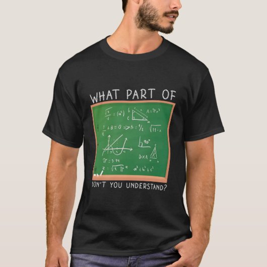 T-shirt Mathématicien Math W P De Ne Pas Comprendre (Devant)