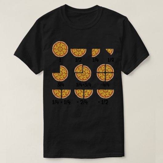 T-shirt Mathématicien Sarcastique Pizza Fromage Mathématiq (Design devant)