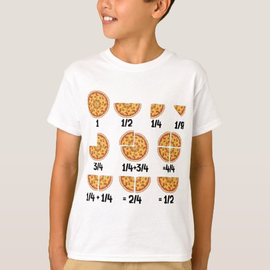 T-shirt Mathématicien Sarcastique Pizza Fromage Mathématiq (Devant)
