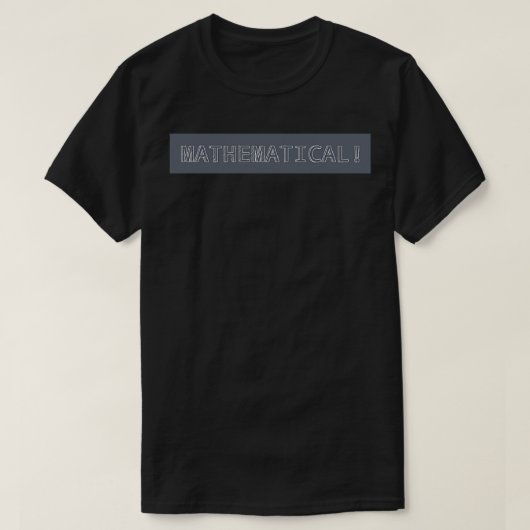 T-shirt Mathématique pédagogique (Design devant)