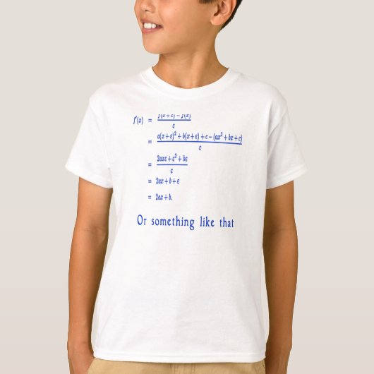 T-shirt Mathématiques (Devant)