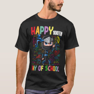 T-shirt Mathématiques 100ème jour d'école Ninja