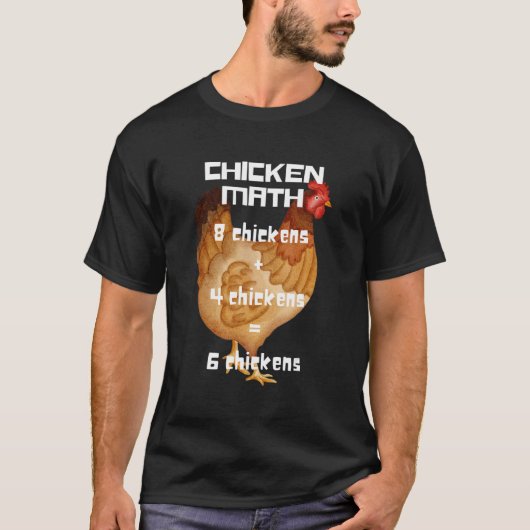 T-shirt Mathématiques de poulet (Devant)