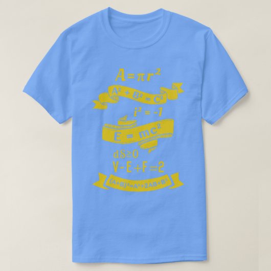 T-shirt Mathématiques de style rétro (Design devant)