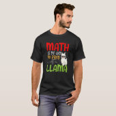 T-shirt Mathématiques Llama Alpaca Math Est Ma Jam Pas De (Devant entier)