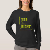 T-shirt Mathématiques Oui J'ai toujours raison (Devant)