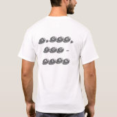 T-shirt MATHLÉTIQUE, force mentale en num... - Customisé (Dos)