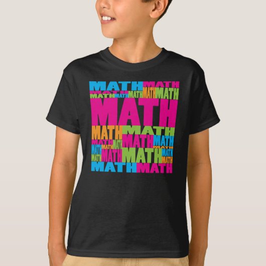 T-shirt Maths colorées (Devant)