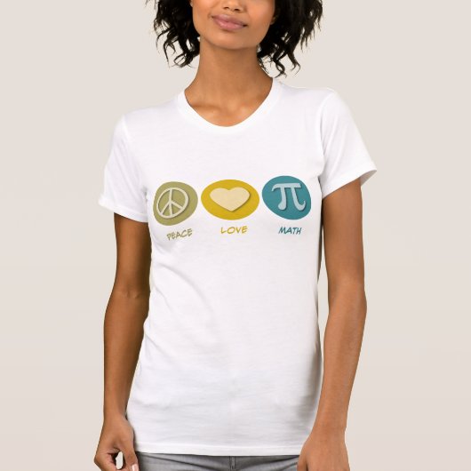 T-shirt Maths d'amour de paix (Devant)