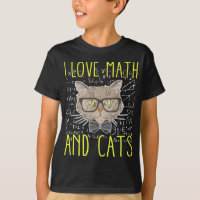 Maths d'amour et chats Mathématicien Nerd