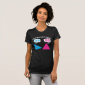 T-shirt Maths d'angle gratuit - jeu de géométries de coupe (Devant entier)