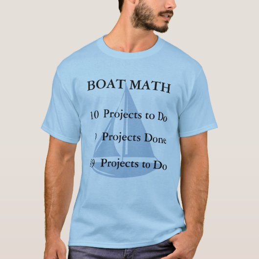 T-shirt Maths de bateau (Devant)
