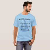 T-shirt Maths de bateau (Devant entier)