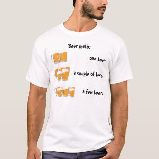 T-shirt Maths de bière