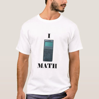 T-shirt MATHS de la "calculatrice" I