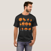 T-shirt Maths de Pizza Fraction Retour à l'École Enseignan (Devant entier)
