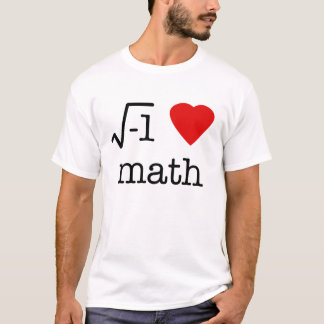 T-shirt maths du coeur i