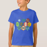 T-shirt maths en couleur !<br><div class="desc">hexagone,  nombres et géométrie</div>