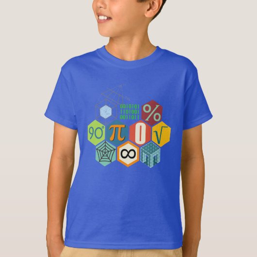 T-shirt maths en couleur ! (Devant)