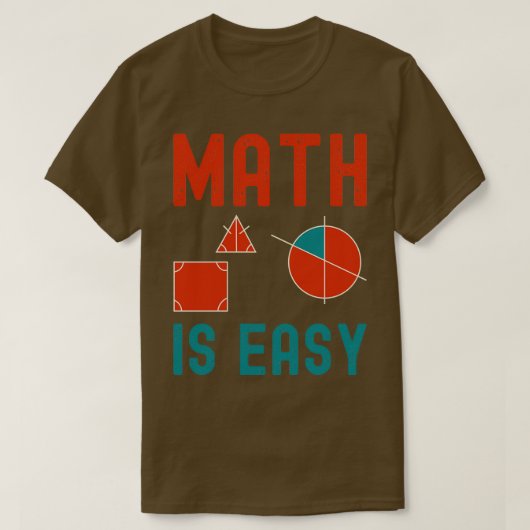 T-shirt maths est une géométrie facile 5 (Design devant)