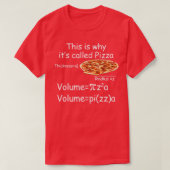 T-shirt Maths et équation de pizza Funny Math et Pizza (Design devant)