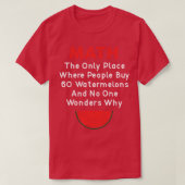 T-shirt Maths et pastèques (1) (Design devant)