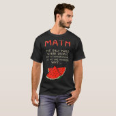T-shirt Maths et pastèques Mathématiques Numéro de calcul (Devant entier)