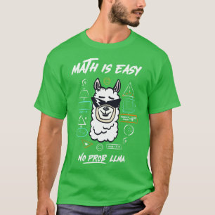 T-shirt maths facile pas de prob llma pas de problème avec