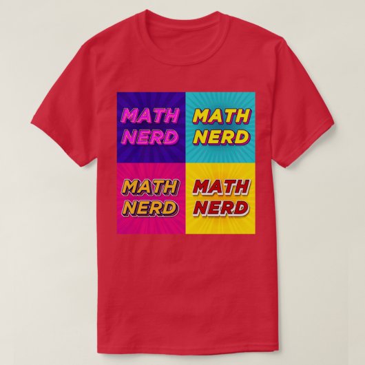 T-shirt Maths Nerd (Design devant)