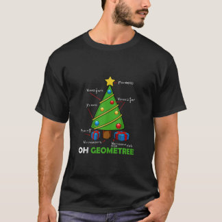 T-shirt Maths Noël Géométrie Mathématique Lover Nerd Teac