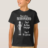 T-shirt Maths Person Enseignant en mathématiques (Devant)