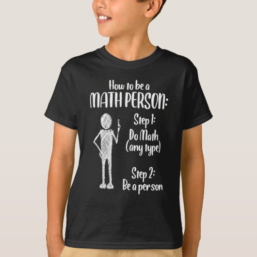 T-shirt Maths Person Enseignant en mathématiques (Devant)