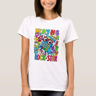 T-shirt Maths Rockstar T Shirt for Teachers and Number Day