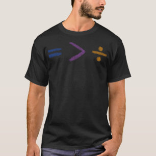 T-shirt Maths scolaire symbole équation rodéo mustang