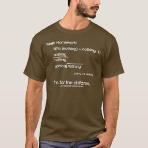 T-shirt Maths sur le brun - hommes