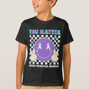 T-shirt Matière Turquoise Violet Sensibilisation Santé Men