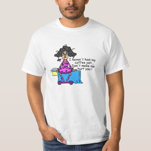 T-shirt Matin Avant Humour Café (Devant)
