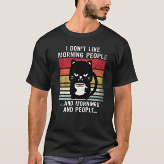 T-shirt Matin café chats  Personnes  Chats  7