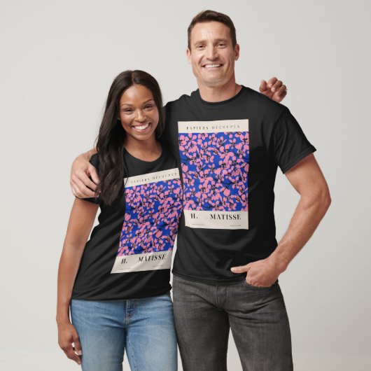 T-shirt Matisse Papiers Découpes Fleur Rose Classique T-Sh (Unisexe)