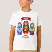 T-shirt Matrjoschka Poupées (Devant)