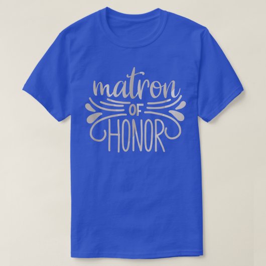 T-shirt Matron De Mariée D'Honneur Et Tee - shirt De Chamb (Design devant)
