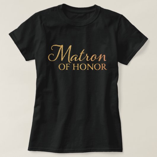 T-shirt Matron d'honneur - Chemises Mariages (Design devant)