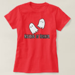 T-shirt Matron d'horreur Matron d'honneur Mariage Éffrayan<br><div class="desc">Matron d'horreur matron d'honneur design a un motif ghosts mignon,  fait partie de la collection mariage éffrayant et est disponible dans plus de styles.</div>