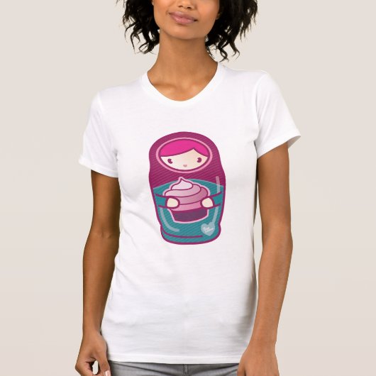 T-shirt matryoshka de kawaii (Devant)