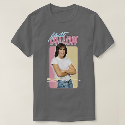 T-shirt Matt Dillon Design esthétique rétro (Design devant)