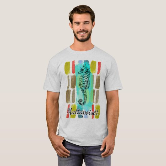 T-shirt Mattapoisett Seahorse (Voorkant volledig)